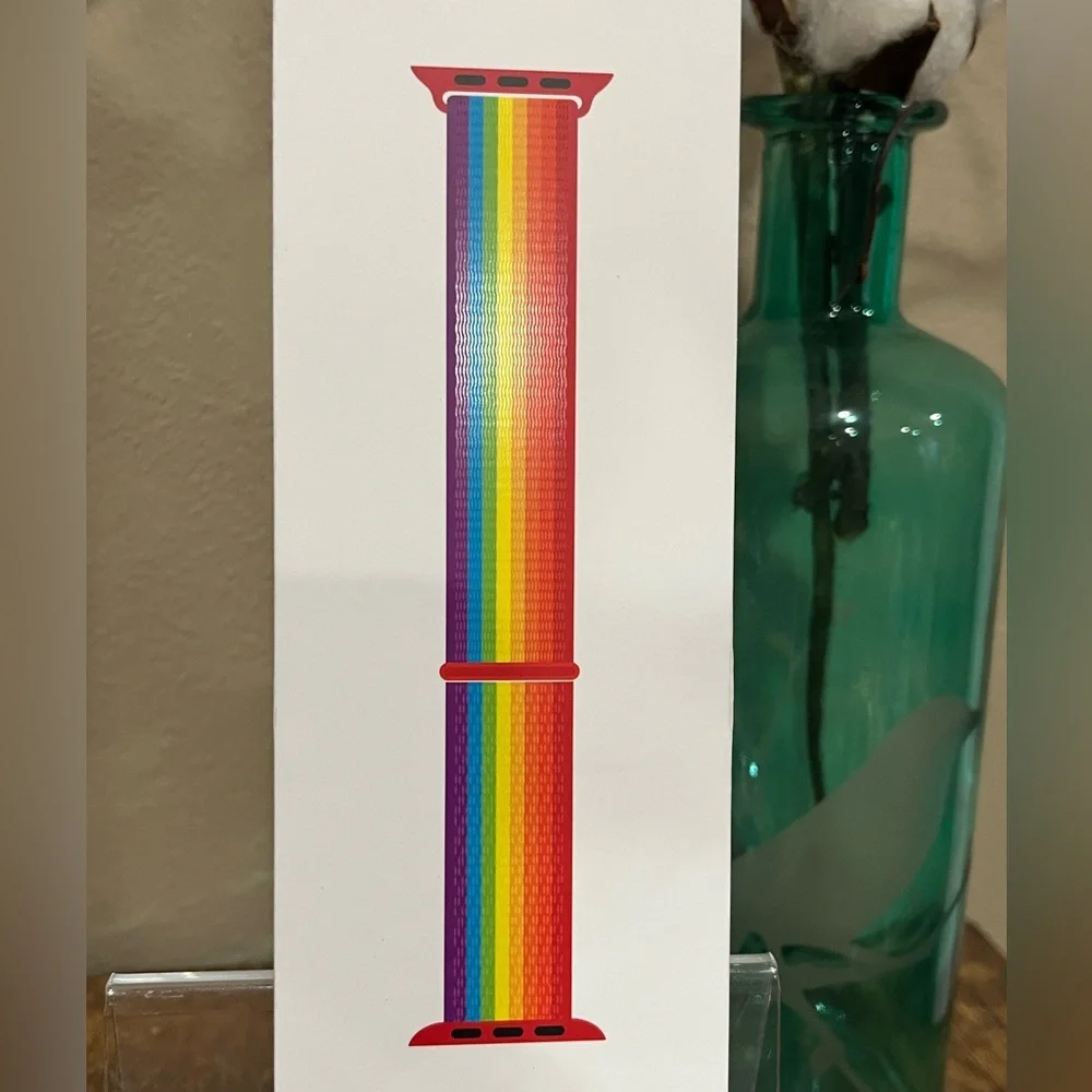Apple Watch Band, Apple brand, 40mm, rainbow sport loop. New!